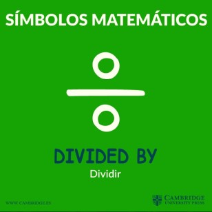 símbolos matemáticos en inglés