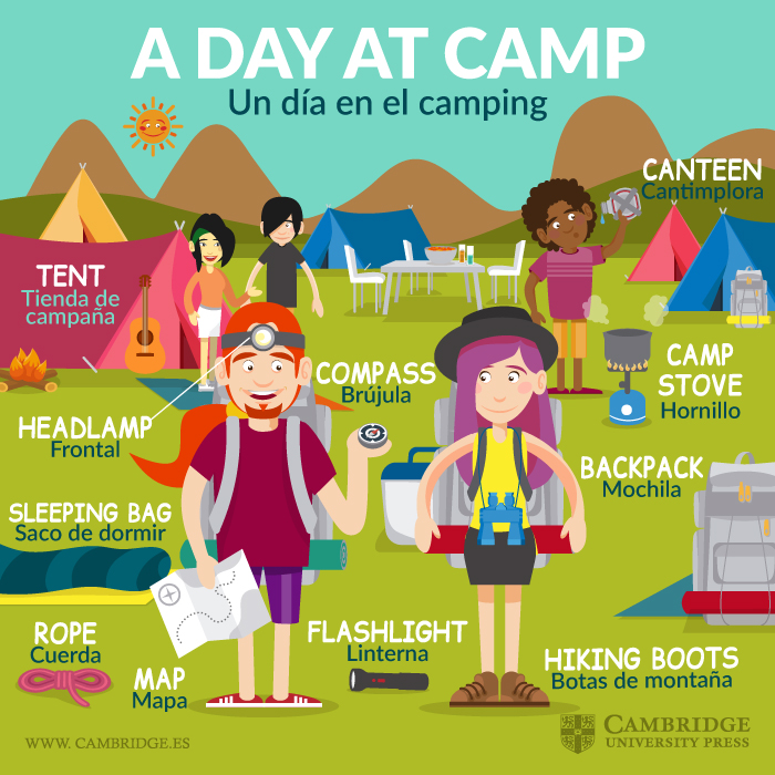 vocabulario camping