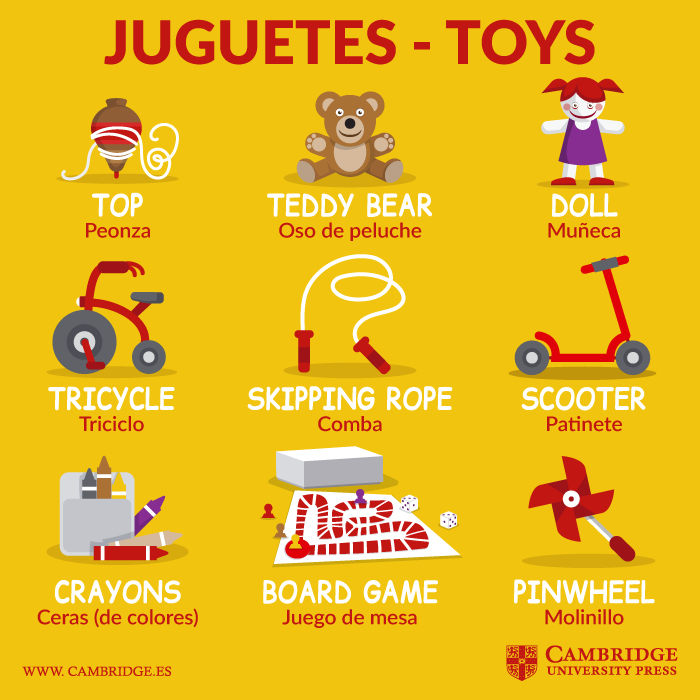 juguetes en inglés