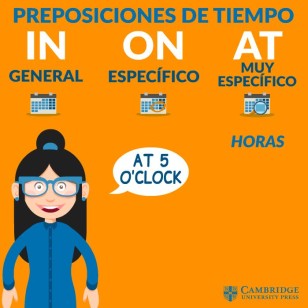preposiciones de tiempo en inglés