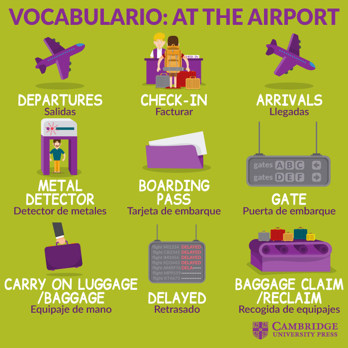 vocabulario at the airport