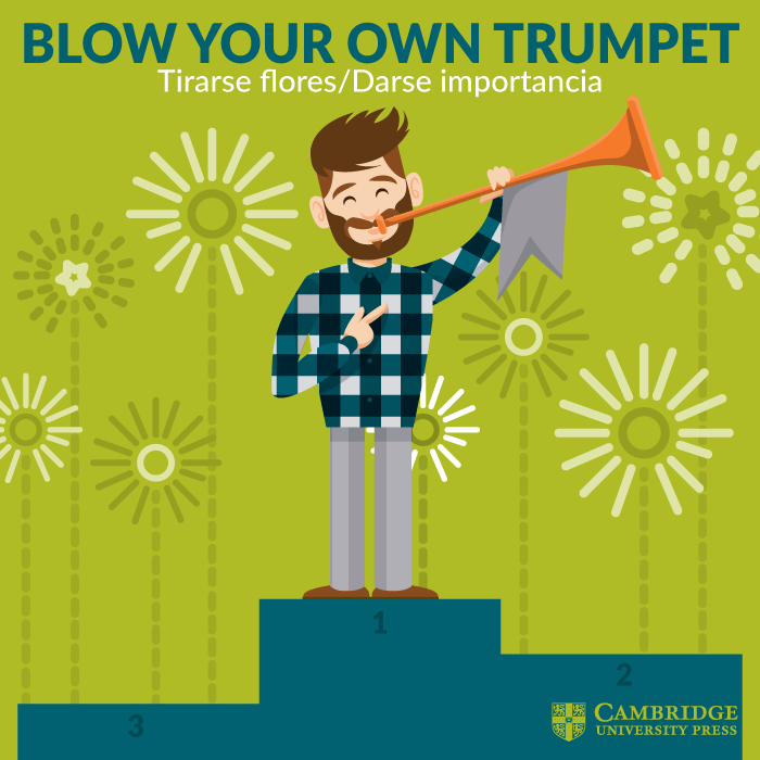 blow your own trumpet