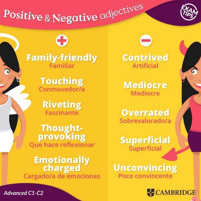 Positive And Negative Adjectives Cambridge Blog