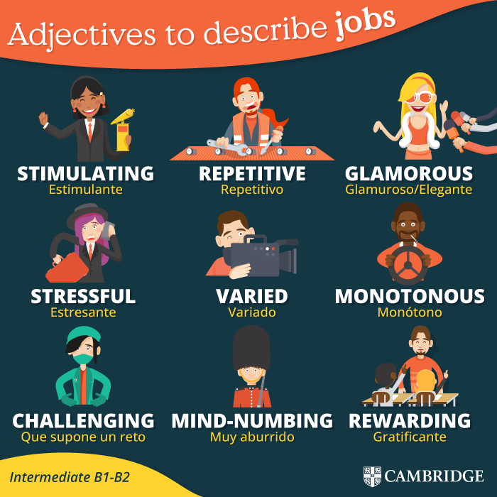 Adjectives To Describe Jobs Cambridge Blog