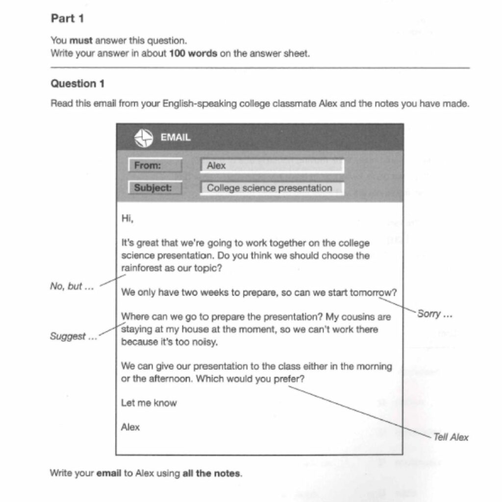 B1 Email Writing Samples Pdf