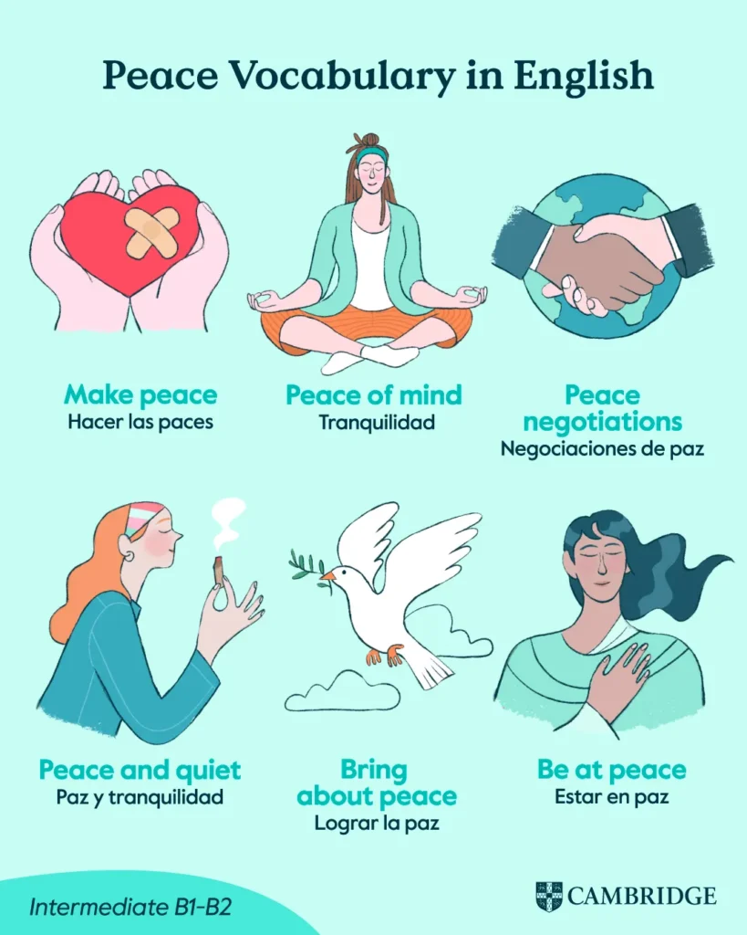 peace day: vocabulario y expresiones